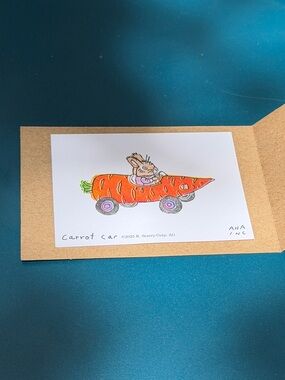 Anastasia Inciardi Mini Print - Richard Scarry Carrot Car